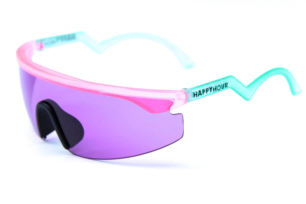 HAPPY HOUR ACCELERATOR PINK TURQUOISE SUNGLASSES