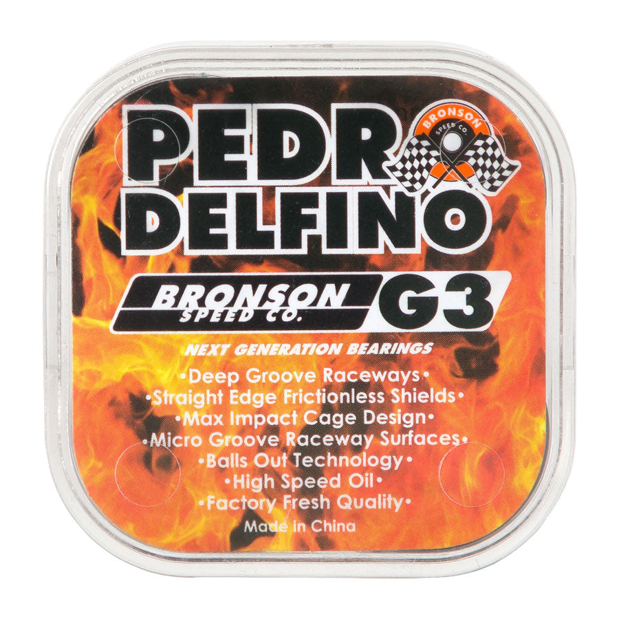 BRONSON SPEED CO. G3 PEDRO DELFINO PRO BEARINGS 8 PK